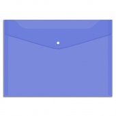 Папка-конверт с кнопкой OfficeSpace, А4, 150 мкм, синяя