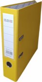 Папка-регистратор А4 75мм ПВХ желтая COLORBOX с металлической окантовкой, ЭКО (разборная)