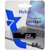 Флэш-накопитель 64GB USB2.0 Netac U351 алюминиевый сплав