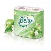 Туалетная бумага BELUX «Aroma», 2-х слойная, 8 шт., белая, с ароматом яблоко