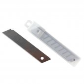 Лезвия для канцелярских ножей, комплект 10 шт., 18 мм, в пластиковом пенале