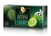 Чай черный Принцеса Нури пакетир. с аромат. бергамота и цедр. апельсина1,5г*25шт