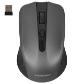 Мышь беспроводная SONNEN V99, USB, 1000/1200/1600 dpi, 4 кнопки, оптическая, серая Мышь беспроводная SONNEN V99, USB, 1000/1200/1600 dpi, 4 кнопки, оптическая, серая