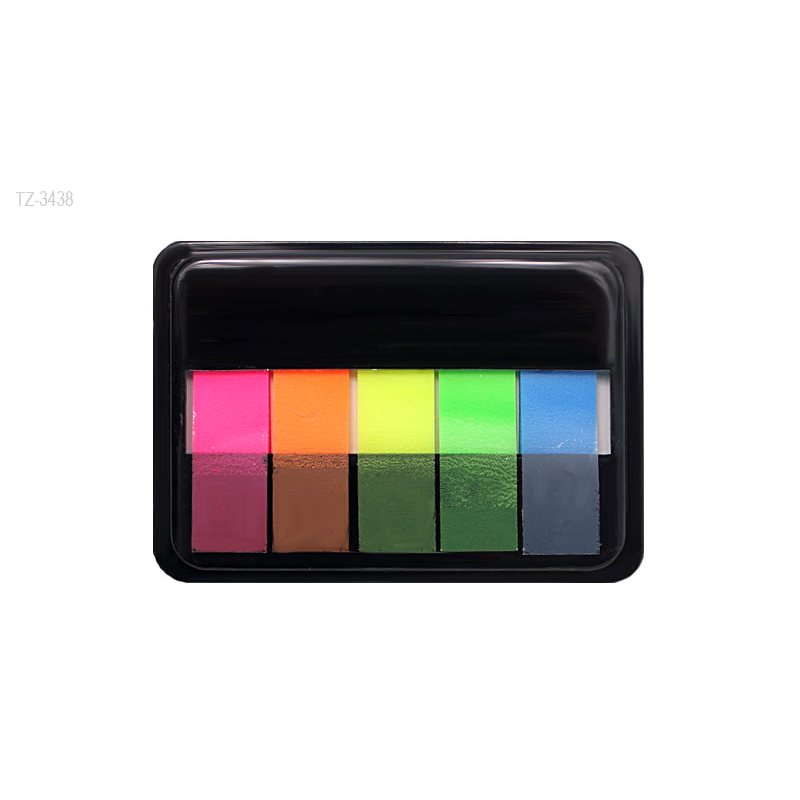 Закладки-флажки самоклеящиеся, пластиковые, 12 × 44 мм, 5 × 25 шт., неон Закладки-флажки самоклеящиеся, пластиковые, 12 × 44 мм, 5 × 25 шт., неон