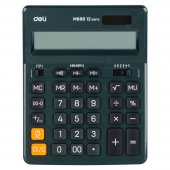 Калькулятор DELI CORE M888 темно-зеленый настольный 12- рязрядный, 201*158мм