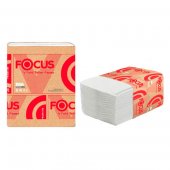 Туалетная бумага FOCUS PREMIUM (Т3) 2сл. ЛИСТОВАЯ  V-сложение 250л