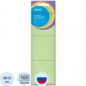 Блок самоклеющийся ATTACHE Bright colours 38x51 салатовый, комплект 3шт*100л