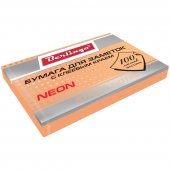 Блок самоклеящийся Berlingo, 76 × 51 мм, 100 л, оранжевый неон