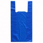 Пакет «майка», ПНД, 30 × 16 × 54 см, сверхпрочный, синий