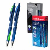 Ручка шариковая автоматическая ErichKrause MEGAPOLIS® Matic&Grip 0.7, Super Glide Technology, цвет чернил синий (в коробке по 12шт)