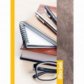 Тетрадь А4 96л для записей Office book "Офис-стиль"(цветной блок) клетка, ТП