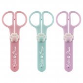 Ножницы детские MESHU "Paw" с топпером, 12см, в футляре, блистер, европодвес, ассорти