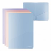 Папка-обложка (уголок с 2мя карманами) А4 180мкм, пластиковая ErichKrause Matt Manga, полупрозрачный, цвет ассорти