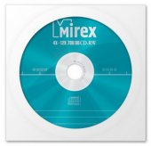 Диск CD-RW Mirex Brand 4X-12X 700MB (в бумажном конверте)