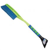 Щетка автомобильная от снега и льда, мягкая щетина, скребок, 63,2см, Oktan