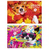 Альбом для рисования ArtSpace «Питомцы. Funny dogs», А4, 12 листов, на скрепке