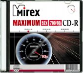 Диск CD-R Mirex Brand 52X 700MB Slim case (1/200)