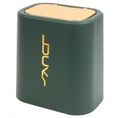 Ёмкость (корзина) для мусора настольная тёмно-зеленая