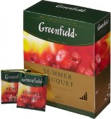 Чайный напиток Гринфилд  Самма Букет со вкусом и ароматом малины 2г*25