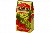 Чай черный "Basilur" Волшебные фрукты карт. 100г.*12 Клубника и Киви байх, цейл.аром