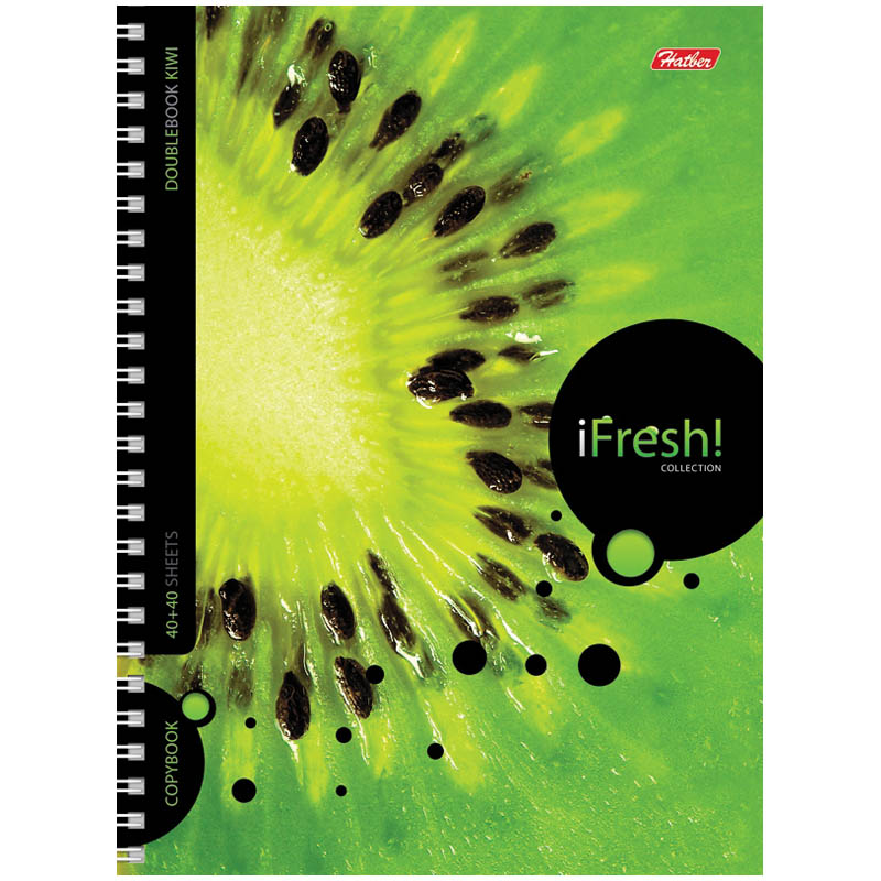 Тетрадь Hatber «iFresh», А5, 80 листов, клетка, твердая обложка
