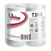 Туалетная бумага VEIRO Professional "Premium", двухслойная, 4 рулона