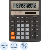 Калькулятор настольный Attache ASF-888 12-разрядный черный 204x158x40 мм