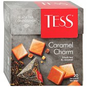Чай черный Tess «Caramel Charm», 20 пирамидок
