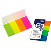 Закладки-флажки самоклеящиеся, бумажные, 20 × 50 мм, 4 × 40 шт