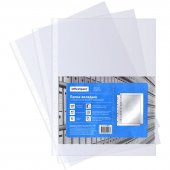 Файлы перфорированные OfficeSpace, А4, комплект 100 шт, глянцевые 25 мкм
