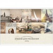 Альбом для рисования А4 «Стиль.Mixed collection», 40 л., на скрепке, 100 г/м2