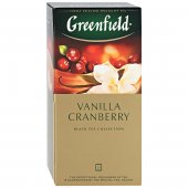 Чай черный Greenfield "Vanilla Cranberry", 25 пакетиков