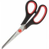 Ножницы Attache Economy 190 мм, с пластиковыми прорезиненными ручками черного и красного цвета