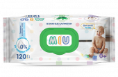 Салфетки влажные "MIU" для детей с экстрактом алоэ 120шт.