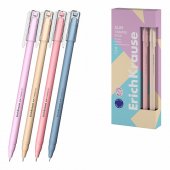 Ручка шариковая ErichKrause Slim Stick Tiramisu 0.7, цвет чернил синий