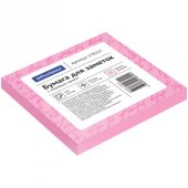 Блок самоклеящийся Office Space, 75 × 75 мм, 100 л, розовый
