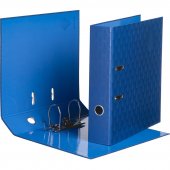 Папка-регистратор 75мм КОМУС Art Deco синий, ламинированный картон