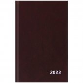 Ежедневник датир. 2023г., A5, 168л., бумвинил, OfficeSpace, коричневый