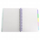 Бизнес-тетрадь А5 на гребне А5 с разделителями, 15,5х20,5см, цвет ассорти
