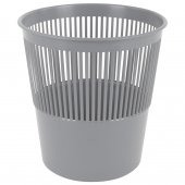 Корзина для бумаг BRAUBERG сетчатая, 9 л, серая