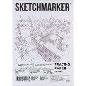 Калька А4 для печати и творчества, 90 г/м2, 100 листов, SKETCHMARKER, SM17119 /офисмаг