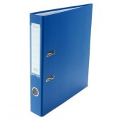 Папка-регистратор LAMARK601 PP 50мм синий, метал.окантовка/карман, собранный