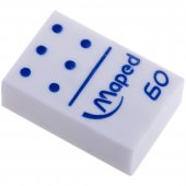 Ластик Maped «Domino», прямоугольный, 29 × 19 × 8,8 мм, белый