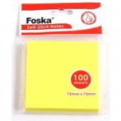 Блок самоклеящийся Foska, 75 × 75 мм, ассорти