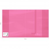 Обложка для дневников и тетрадей Greenwich Line, 210×350 мм, ПВХ, 180 мкм, неон розовый