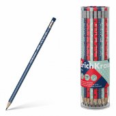 Карандаш чернографитный ErichKrause Dots, трехгранный, с ластиком, HB