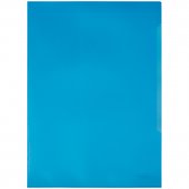 Папка-уголок Durable, А4+, 180мкм, прозрачная синяя