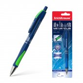 Ручка шариковая автоматическая ErichKrause MEGAPOLIS® Matic&Grip 0.7, Super Glide Technology, цвет чернил синий 