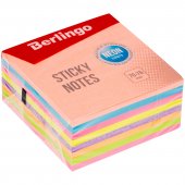 Блок самоклеящийся Berlingo «Sticky Notes», 76 × 76 мм, 400 листов, 8 неоновых цветов