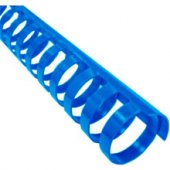 Пластиковый элемент для переплета 10 мм, синий, 100 шт.